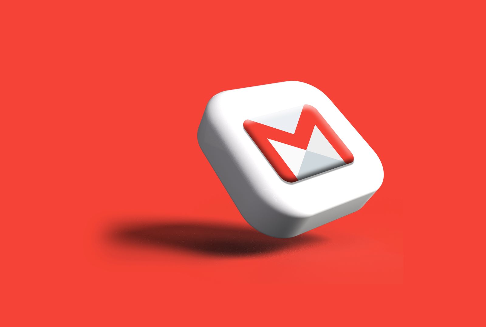 gmail icon on red background